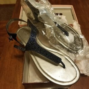 Bandolino Navy Sandals (Size 9.5 M)